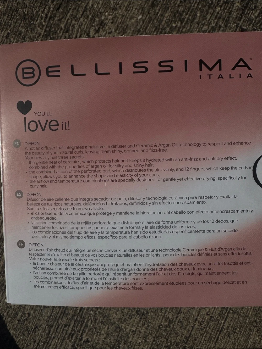 Bellisima bellissima diffon